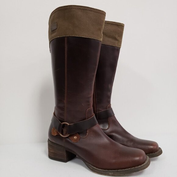 Durango Womens Leather Harness Riding Boots Size 7 Equestrian Country Barn Ranch - Picture 1 of 15